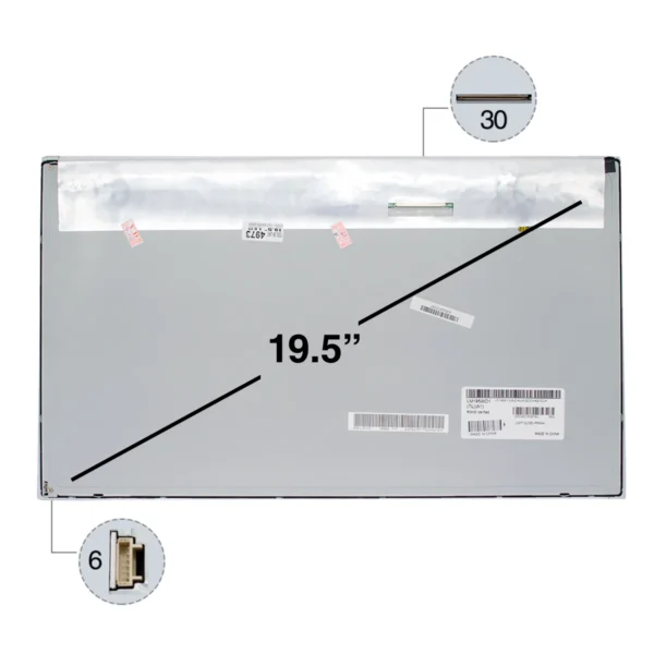 4086 Pantalla Para Todo en Uno 19.5 LED 6 Pines HP 400 G1